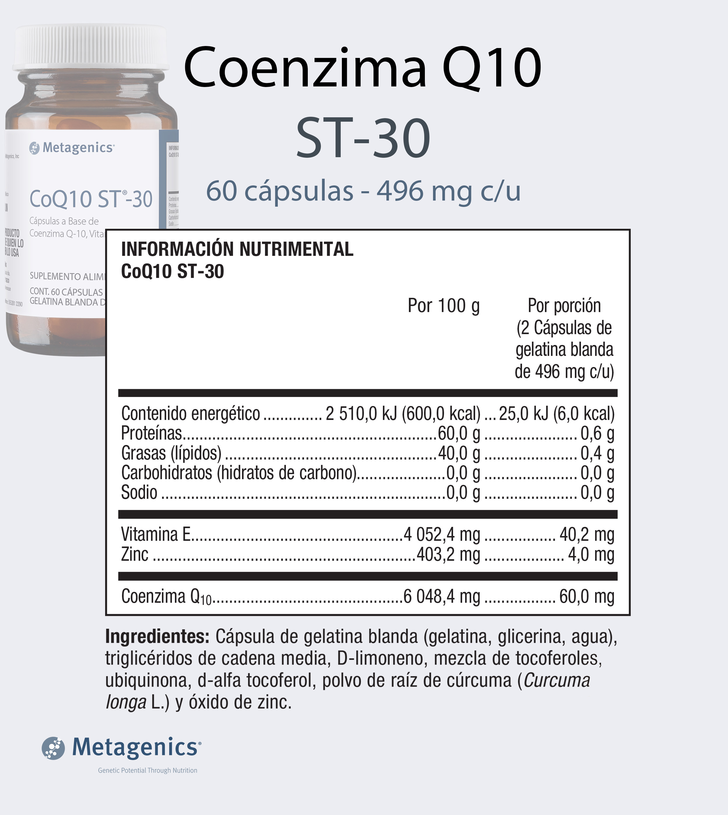 Paquete MagGlycinate-CoQ10ST30